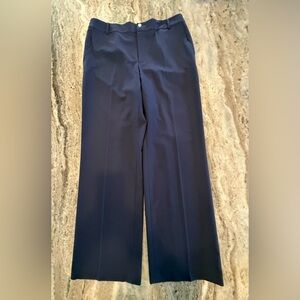 Lauren Ralph Lauren Women's Wide Leg Navy Dress Pants Wool Blend. Size 12 EUC